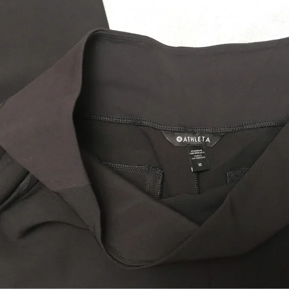 Athleta Black Wide Leg Pants - Picture 3 of 7